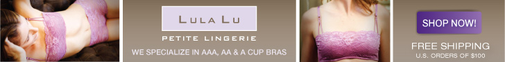We specialize in AAA, AA and A Cup Bras!