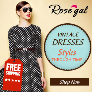 Vintage Dresses at RoseGal.com! Free Shipping for Styles Through Time!