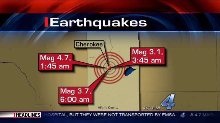 Earthquakes in Cherokee County OK