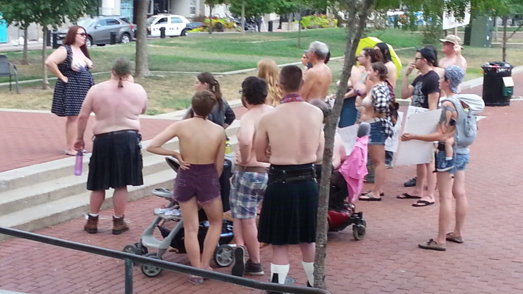 FtN Free The Nipple Springfield Missouri Peaceful Protest