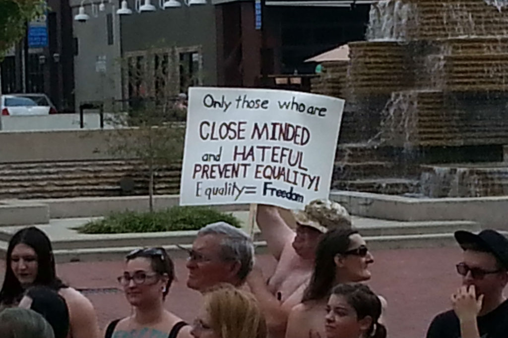 FtN Free The Nipple Springfield Missouri Peaceful Protest