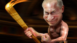 Putin Olympic Host caricature