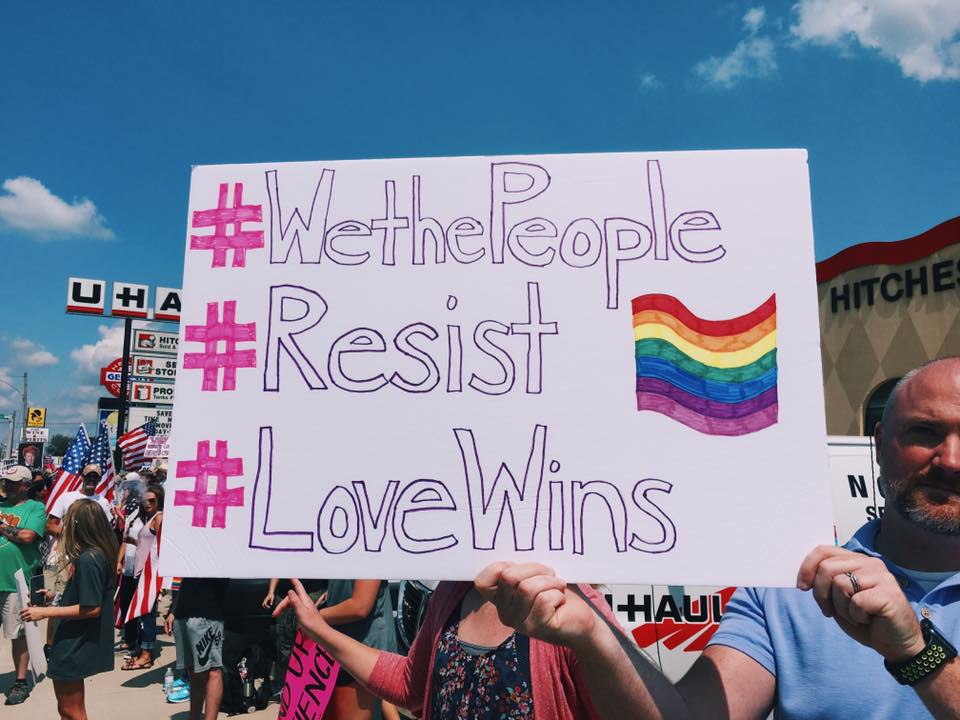Trump Tax Protest Grace Laflen